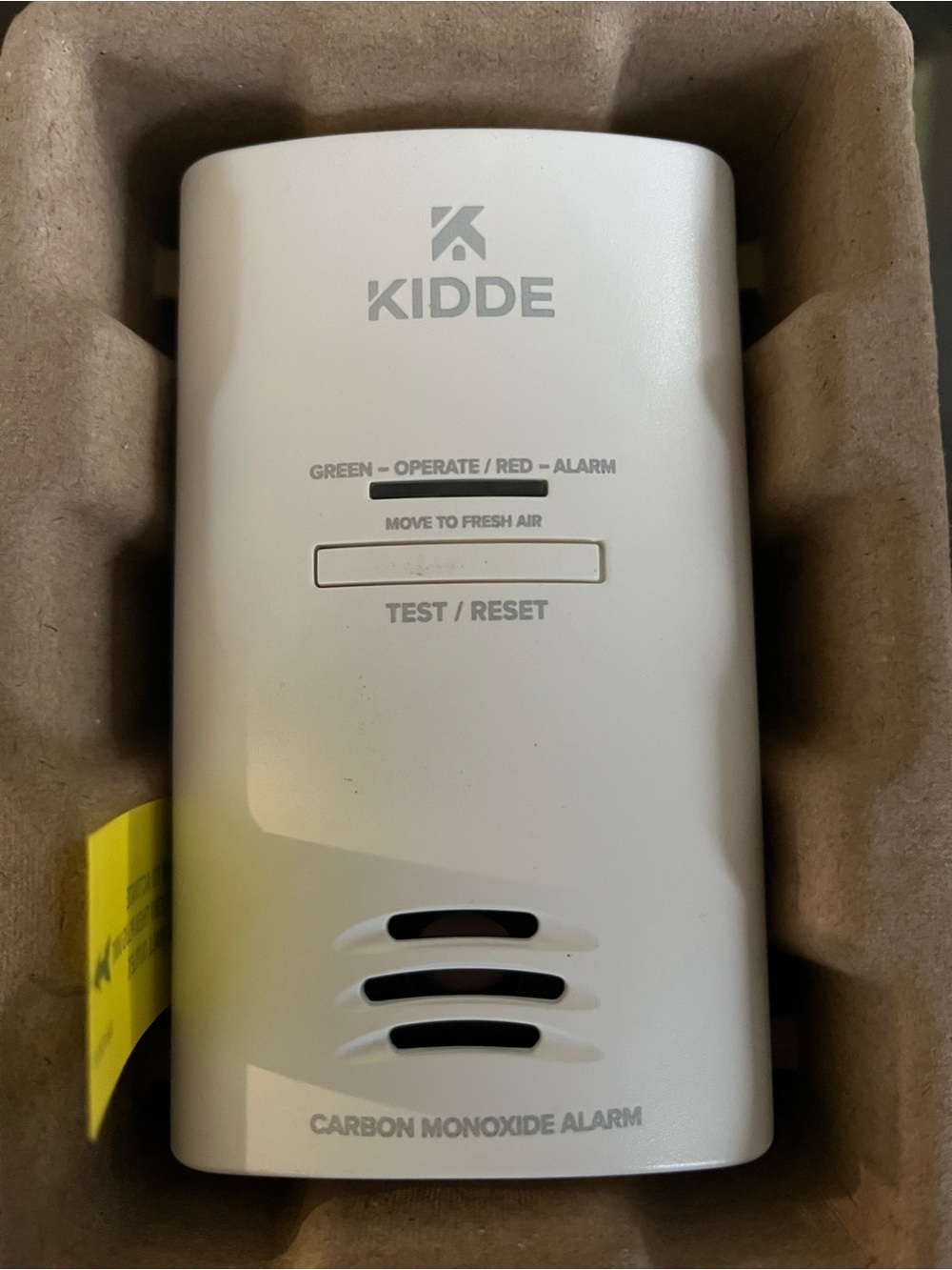 Kidde White Carbon Monoxide Alarm - Plug-In CO Detector